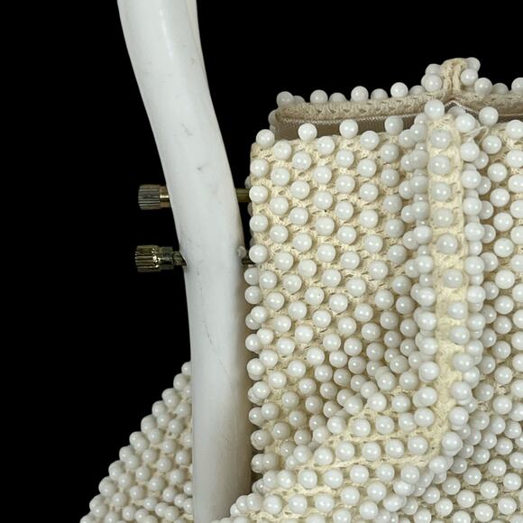 Marcus Brothers Made in Japan Beaded Ivory Bag - Picture 7 of 7
